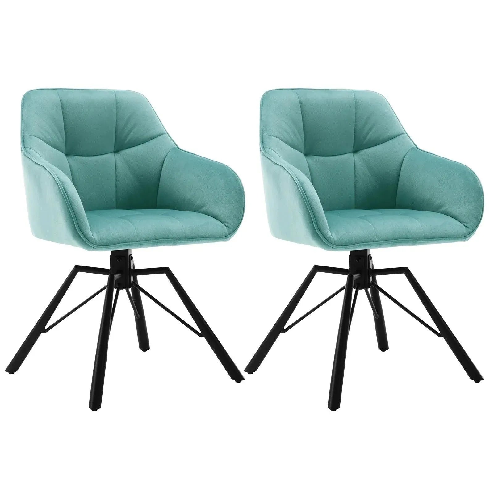 Feronza™ 2-Delige Set Draai-Eetstoelen met Armleuningen en Rugleuning - Feronza